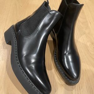 Prada Black Leather Boots